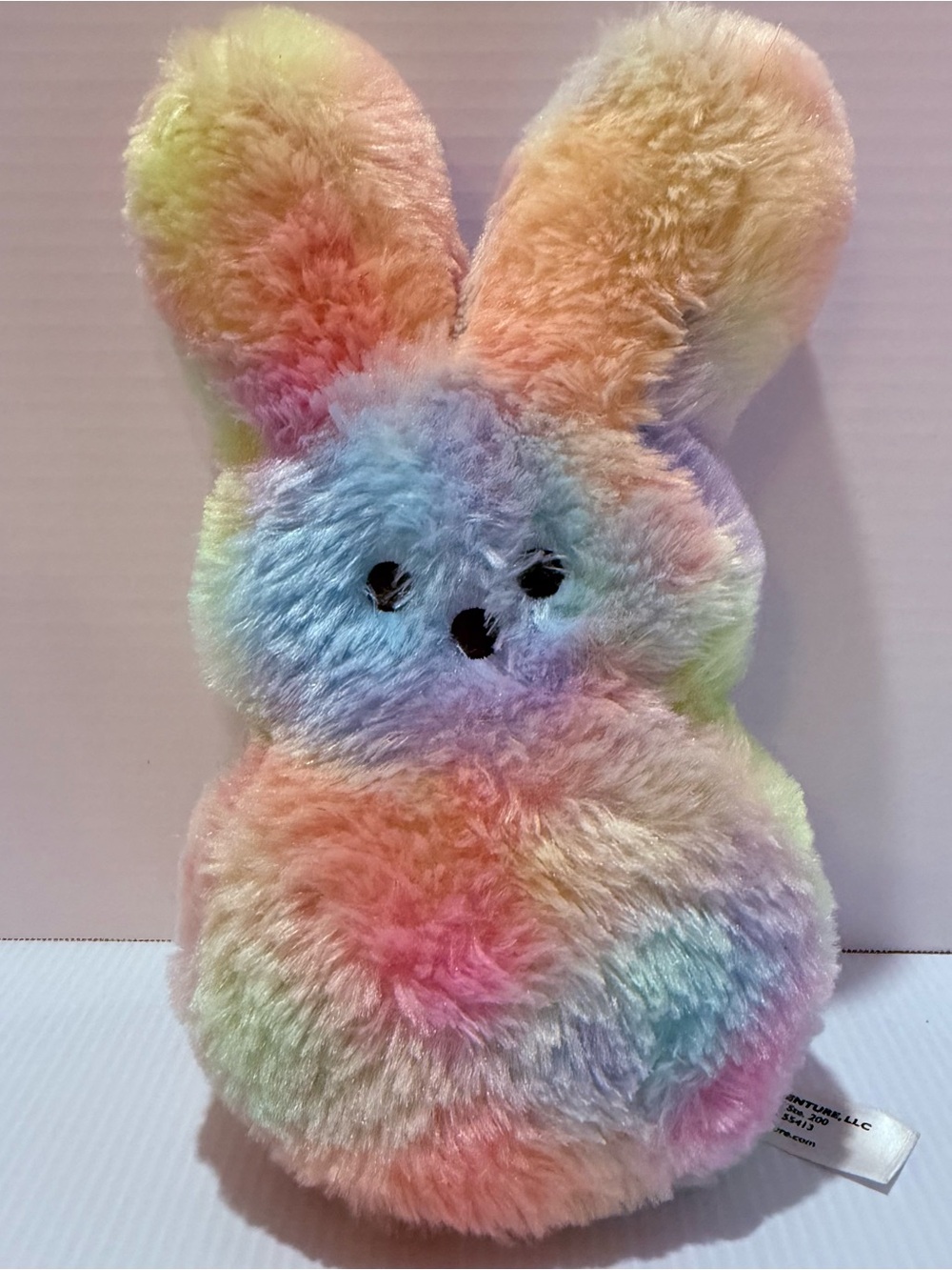 Peeps Multicolor Tie-Dye Bunny Plush Stuffed Animal Washable Easter 2020 71230